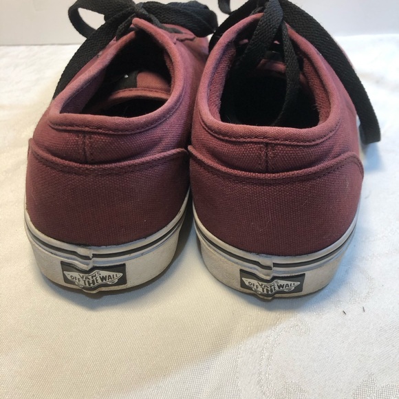 Vans Sneakers Men’s Size 11 Burgundy - Picture 8 of 12